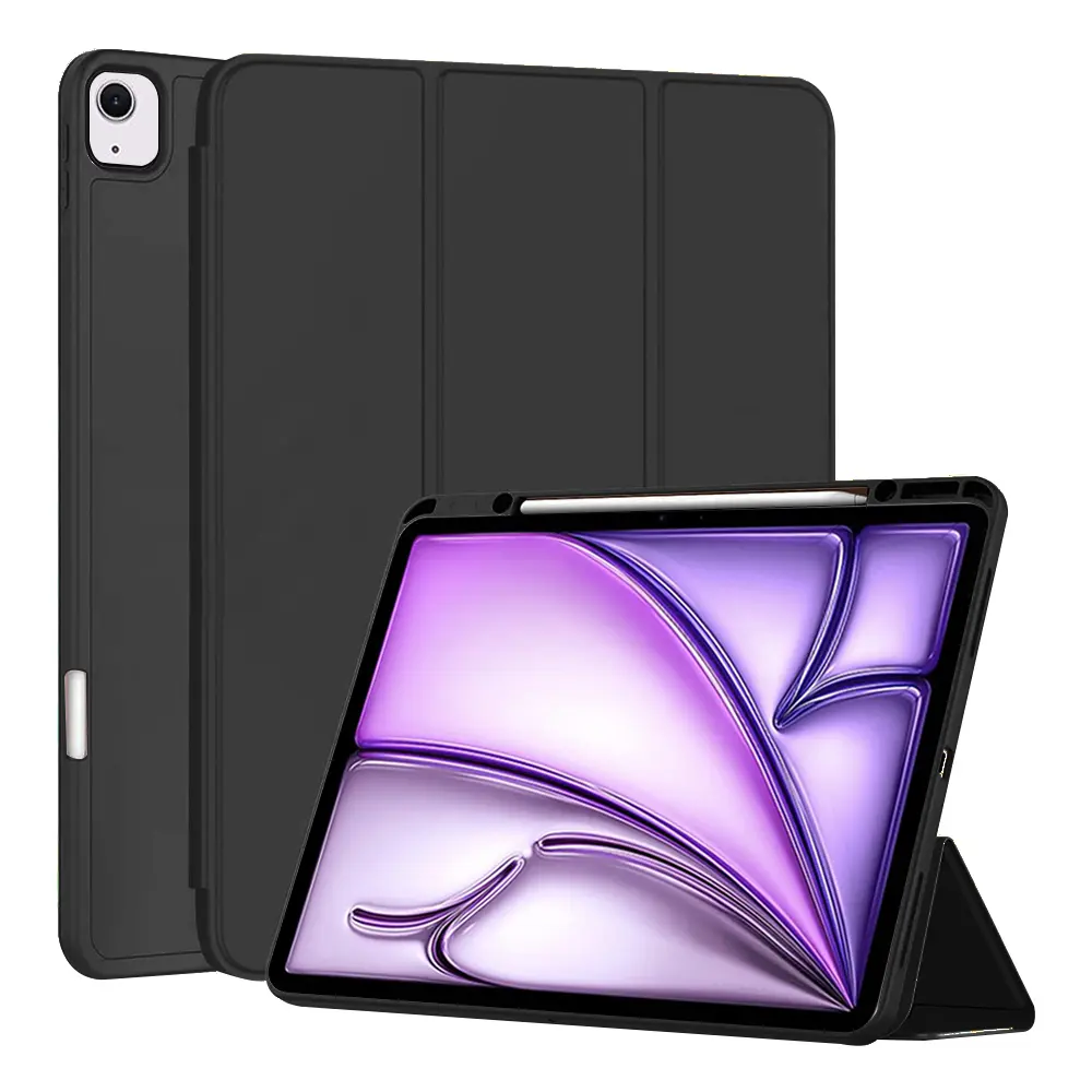 Techsuit Flex Trifold s držákem Pencil iPad Air 13 Černá