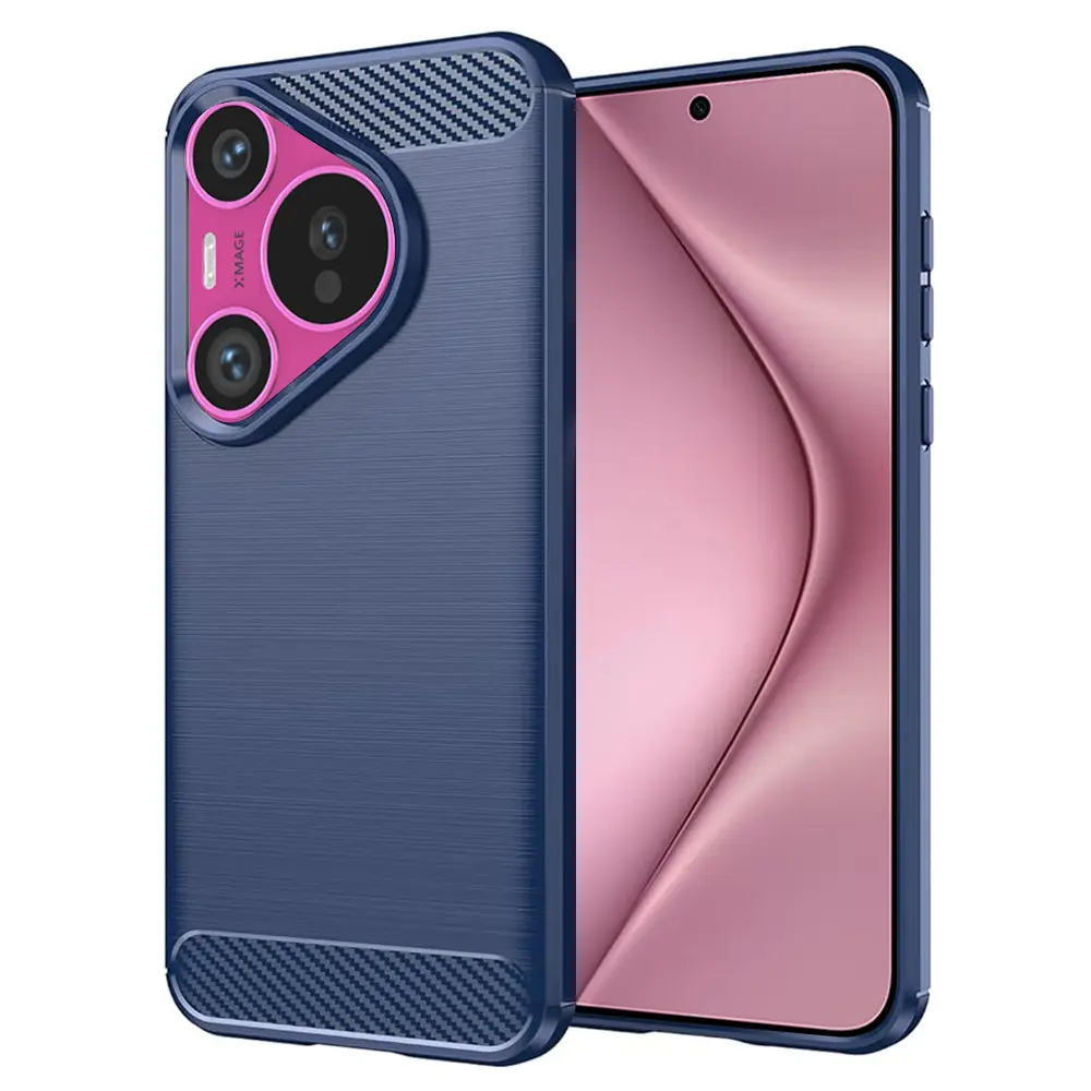 Techsuit Carbon Silicone pouzdro Huawei Pura 70 Blue
