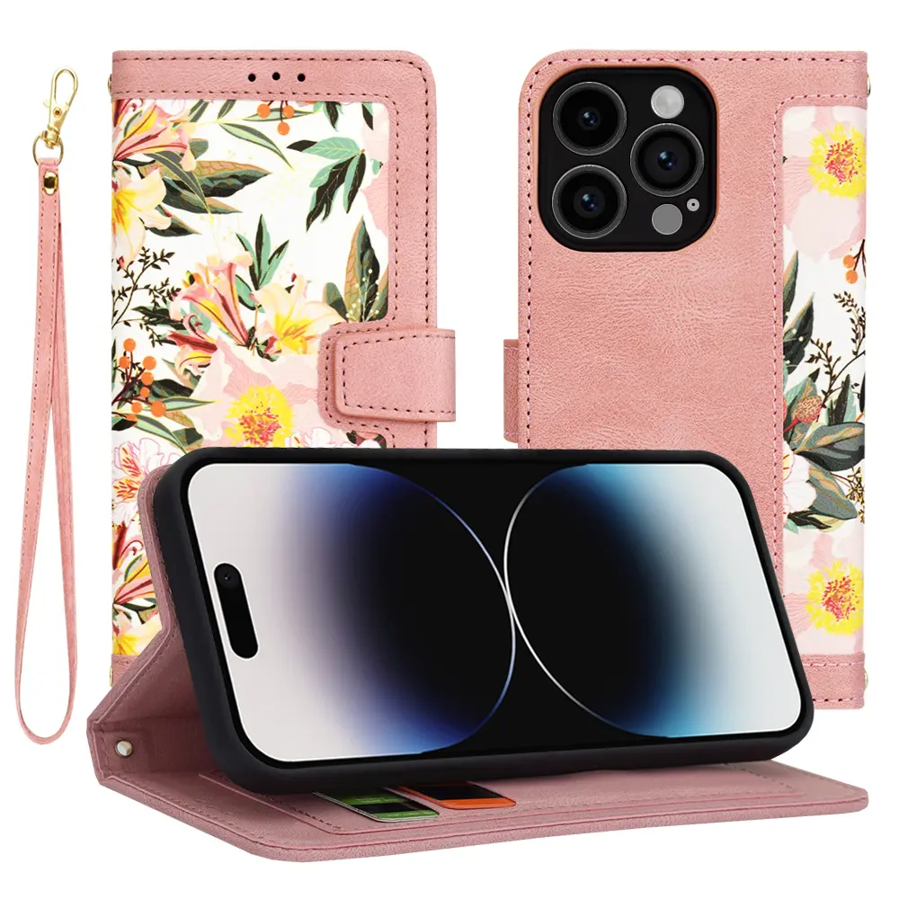 Techsuit FlipCraft kryt iPhone 14 Pro Sweetheart Pink
