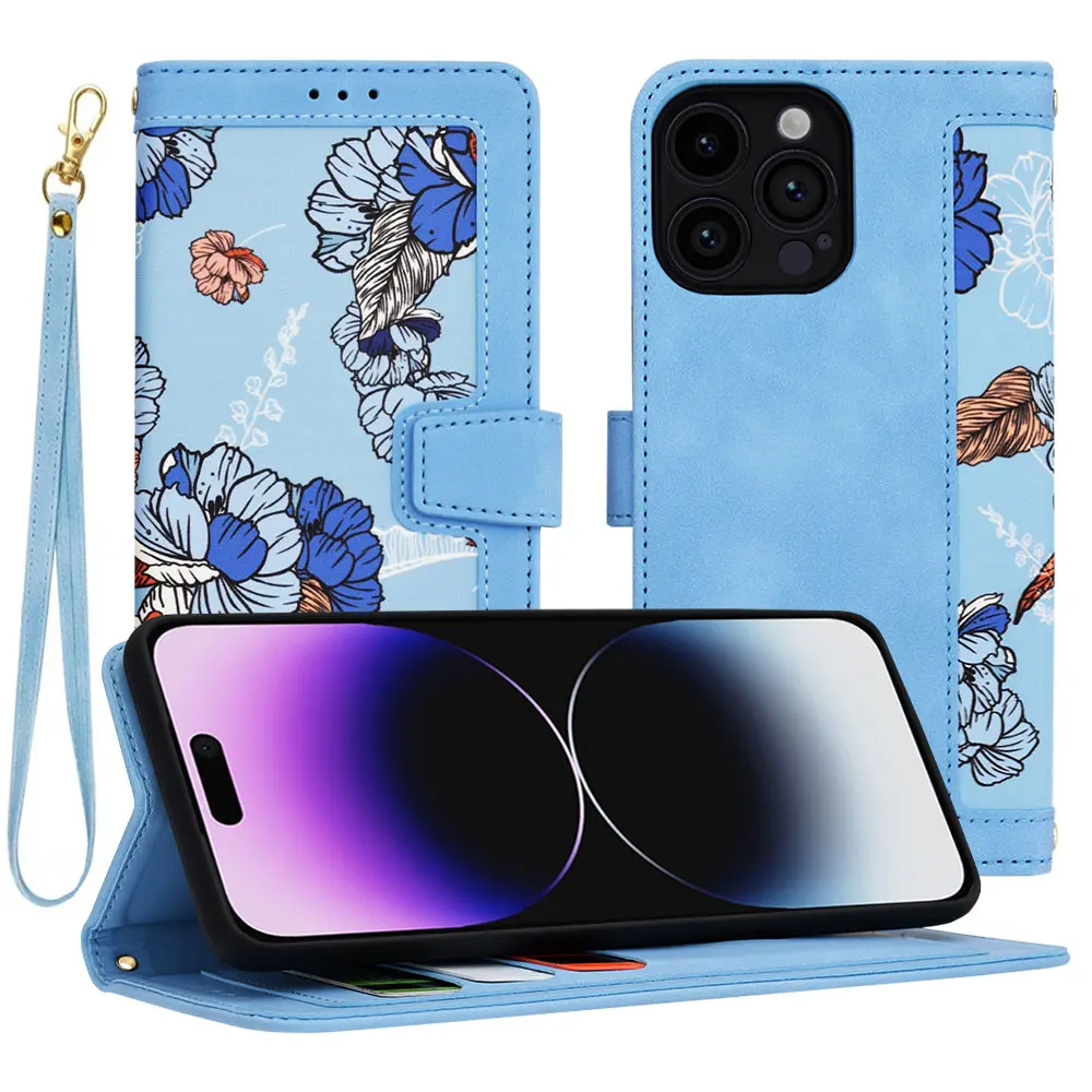 Techsuit FlipCraft iPhone 14 Pro Max Zářivě modrá
