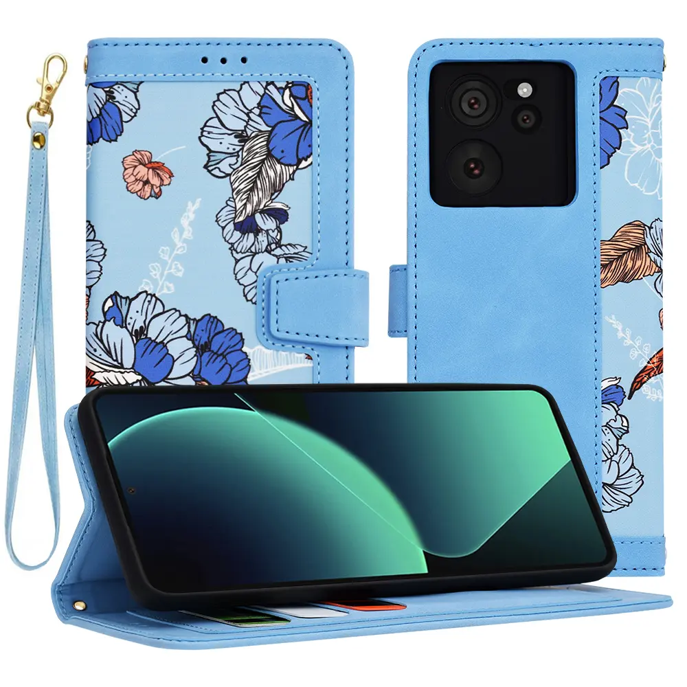Techsuit FlipCraft Xiaomi 13T 13T Pro Zářivě modrá