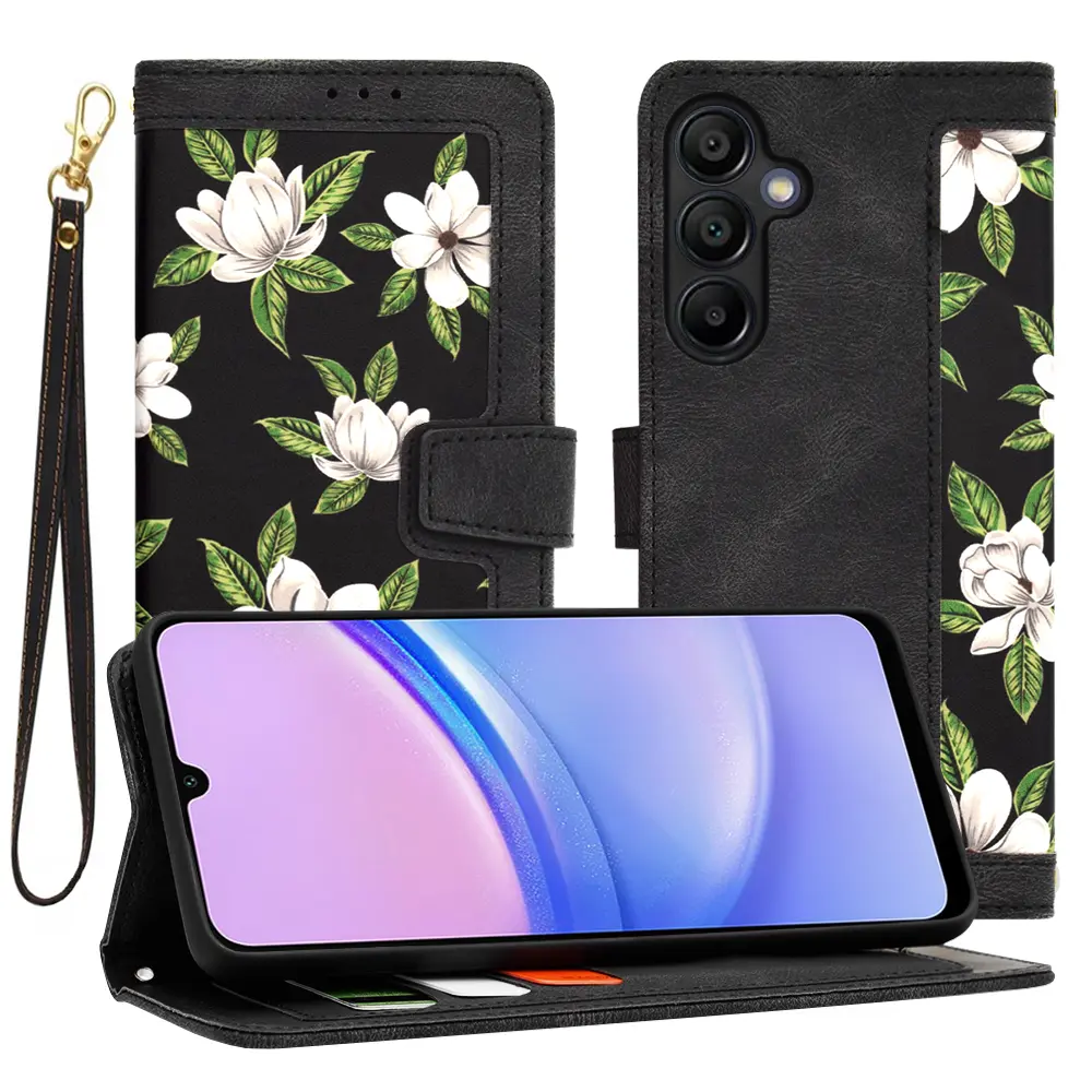 Techsuit FlipCraft Samsung Galaxy A15 4G 5G Květy úsvitu