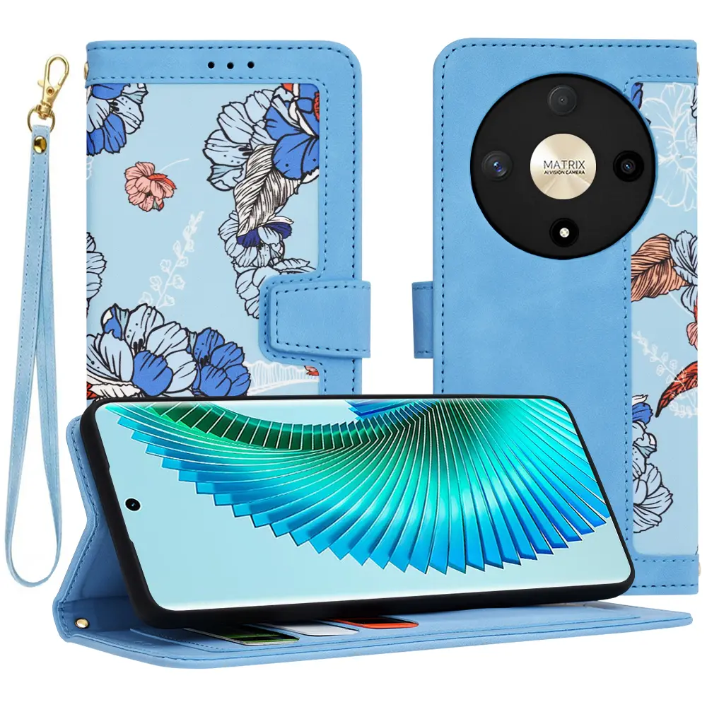 Techsuit FlipCraft Honor Magic6 Lite Vibrant Blue
