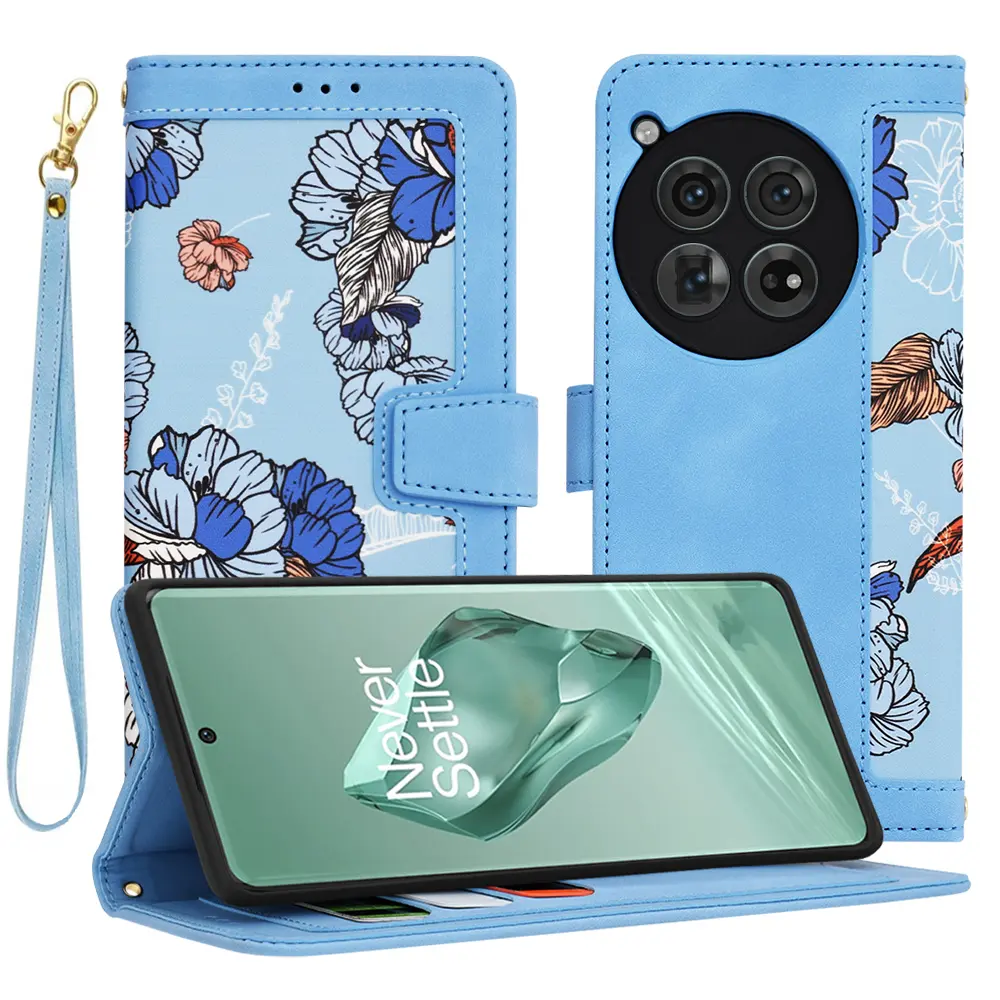 Techsuit FlipCraft OnePlus 12 Zářivě modrá