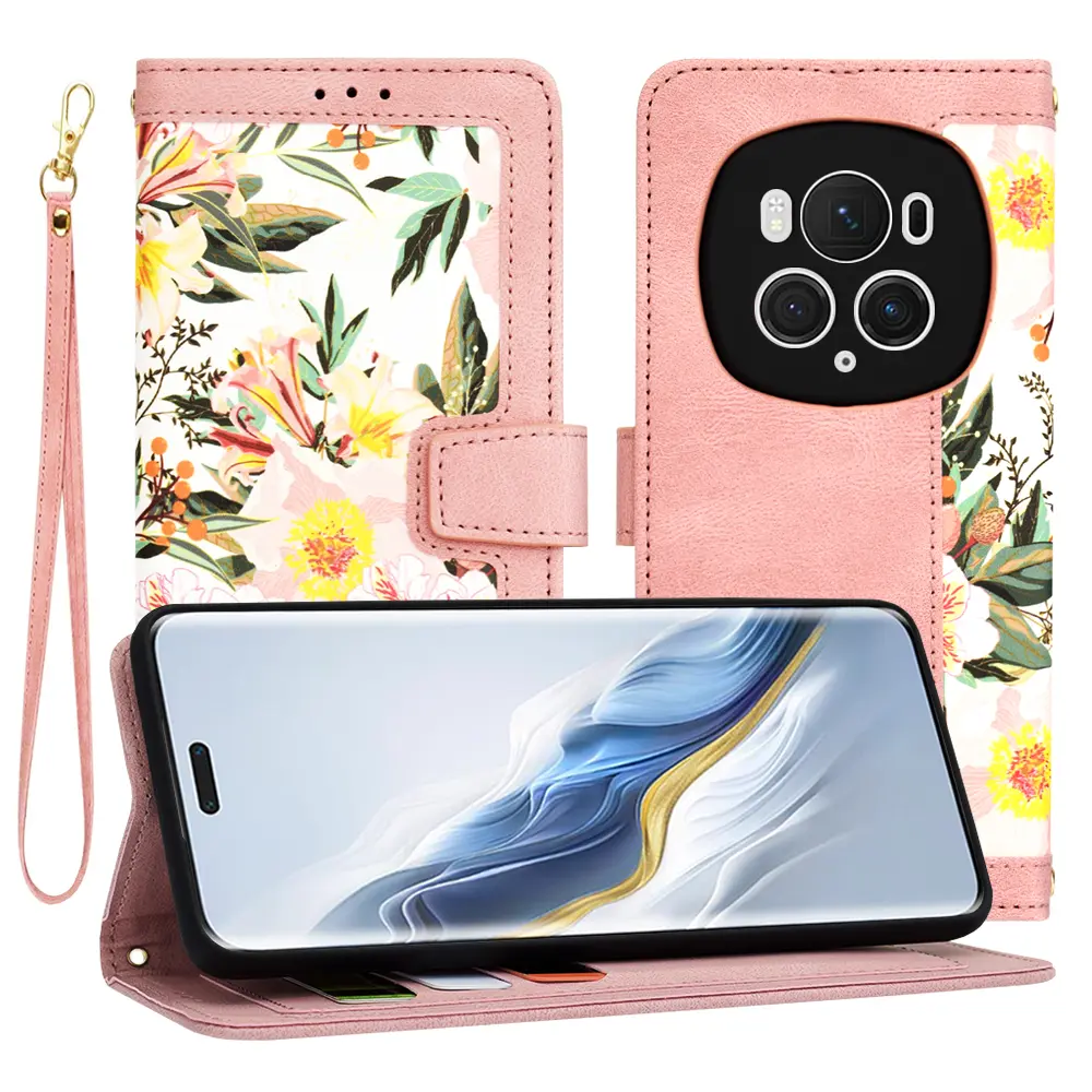 Pouzdro Techsuit FlipCraft Honor Magic6 Pro Sweetheart Pink