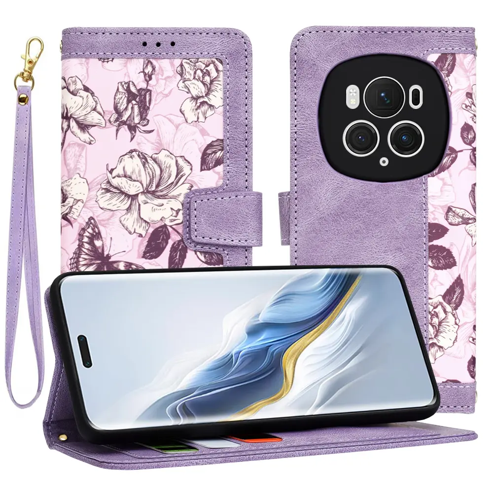 Techsuit FlipCraft obal Honor Magic6 Pro Mysterious Purple