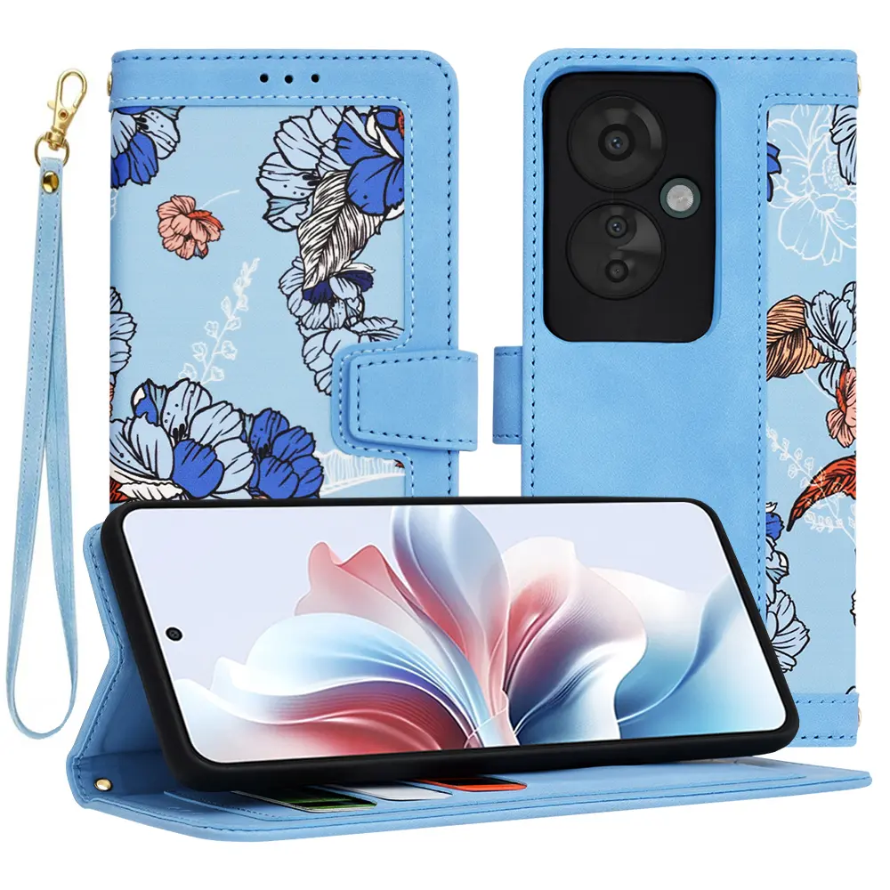 Techsuit FlipCraft Oppo Reno11 F Zářivě modrá