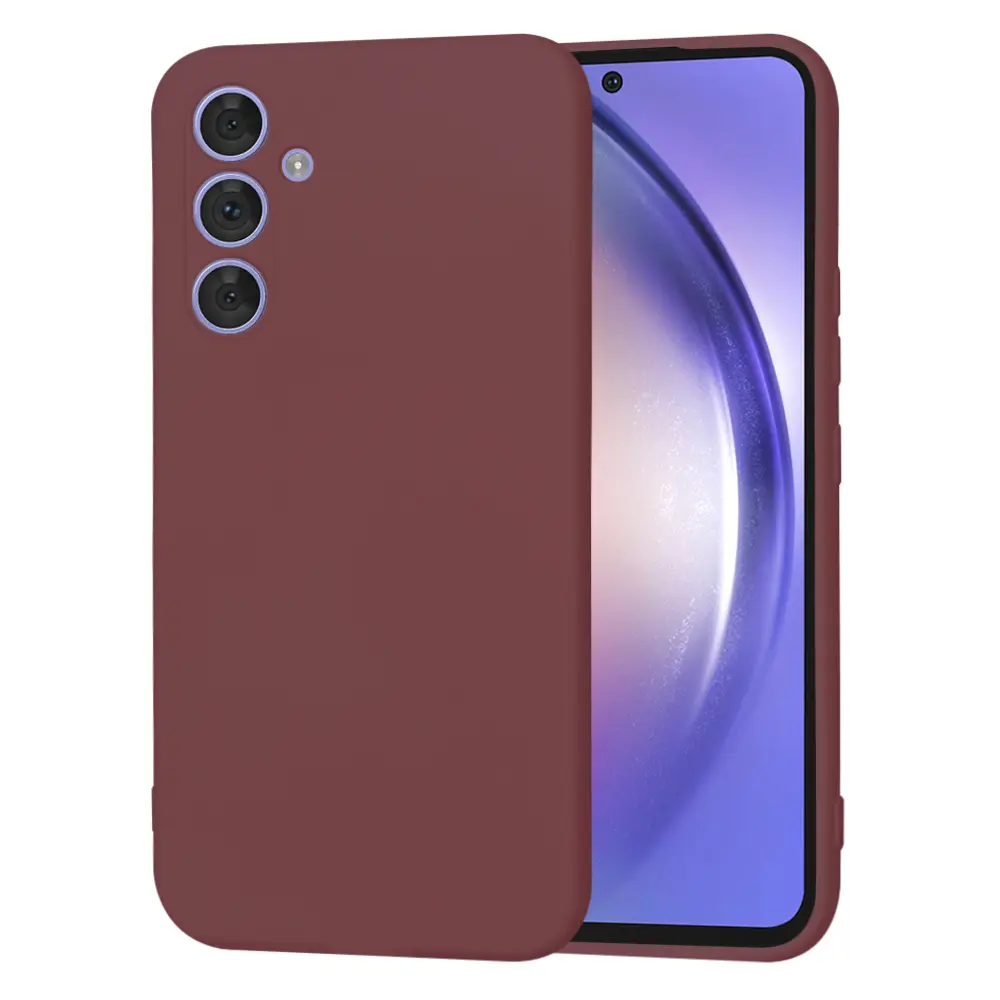 Techsuit SoftFlex Samsung Galaxy A54 Švestkově červená