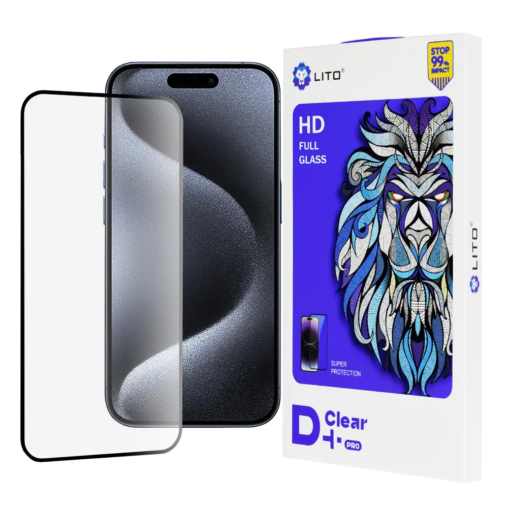 Lito D+ Pro Clear pouzdro iPhone 15 Pro Black