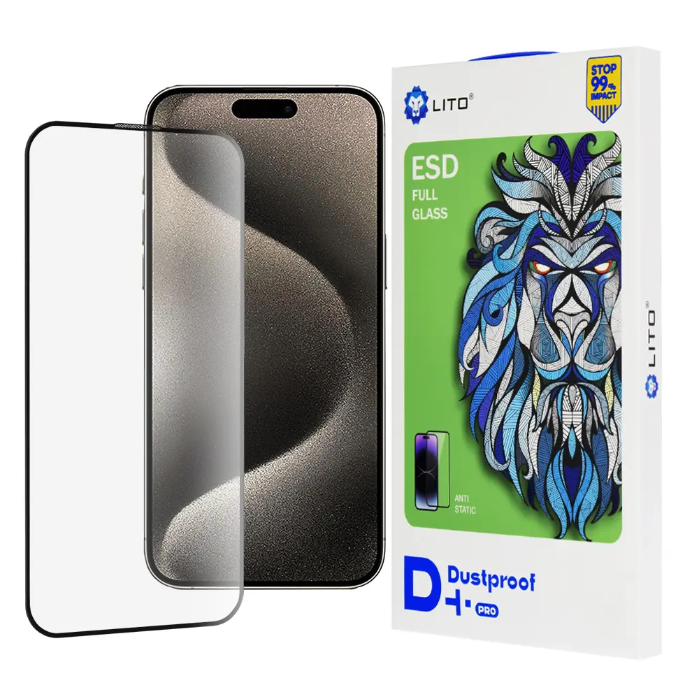 Lito D+ Pro Prachuvzdorný iPhone 15 Černý