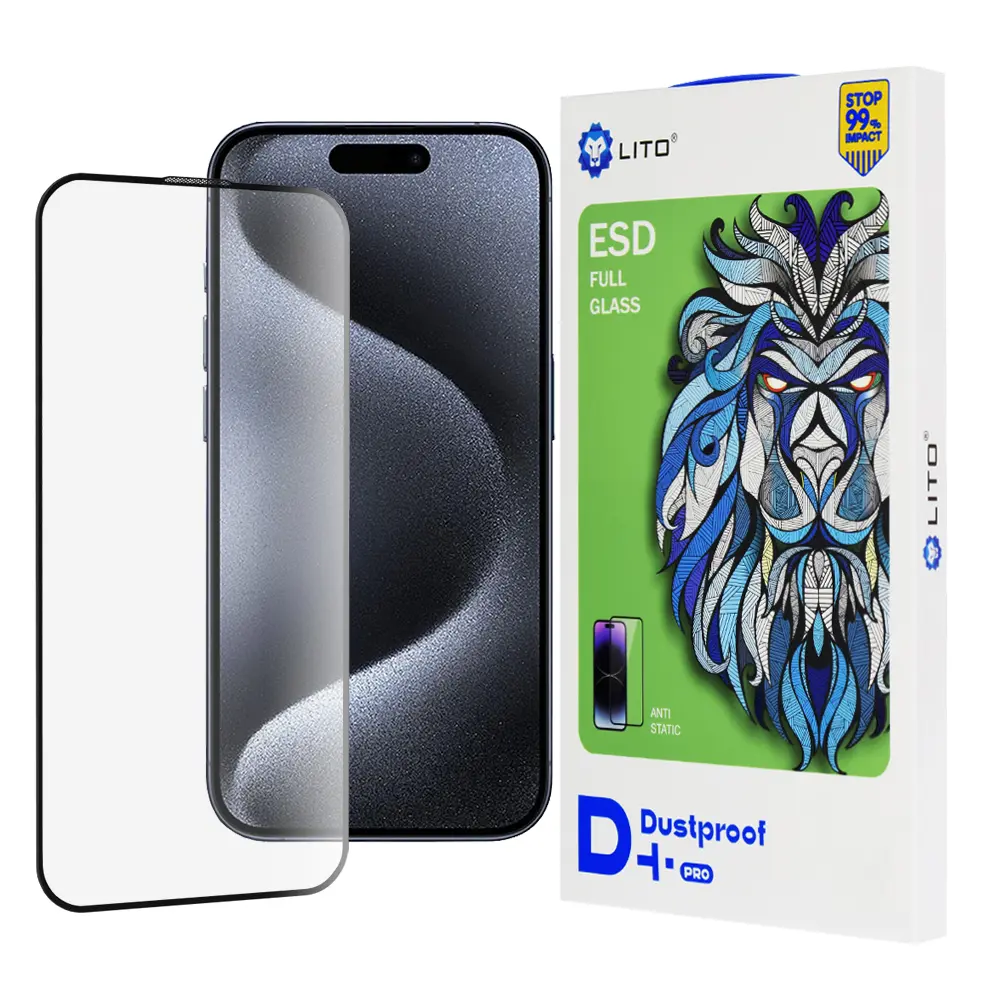 Lito D+ Pro Prachuvzdorný iPhone 15 Pro Černý