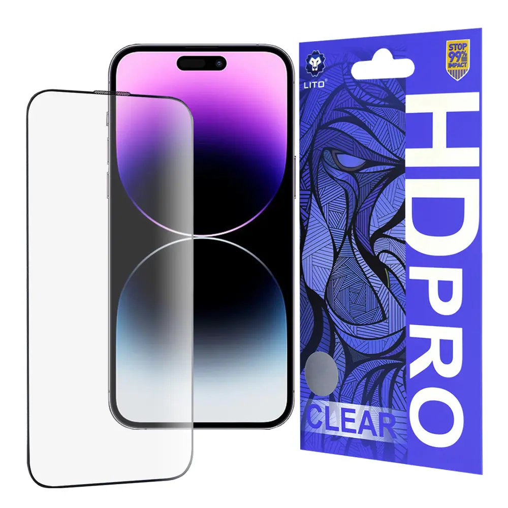 Lito HD Pro Clear iPhone 14 Pro Max Černý