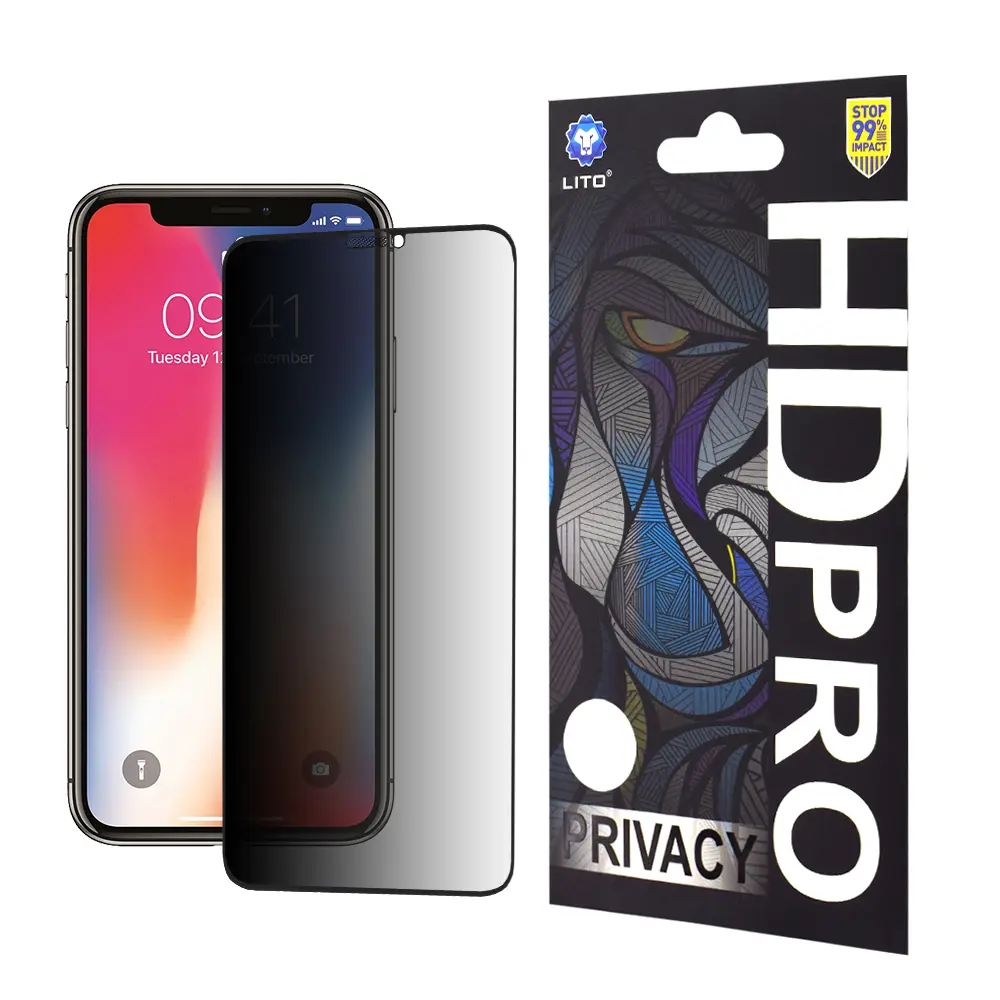 Lito HD Pro Soukromí iPhone X iPhone XS iPhone 11 Pro Černá