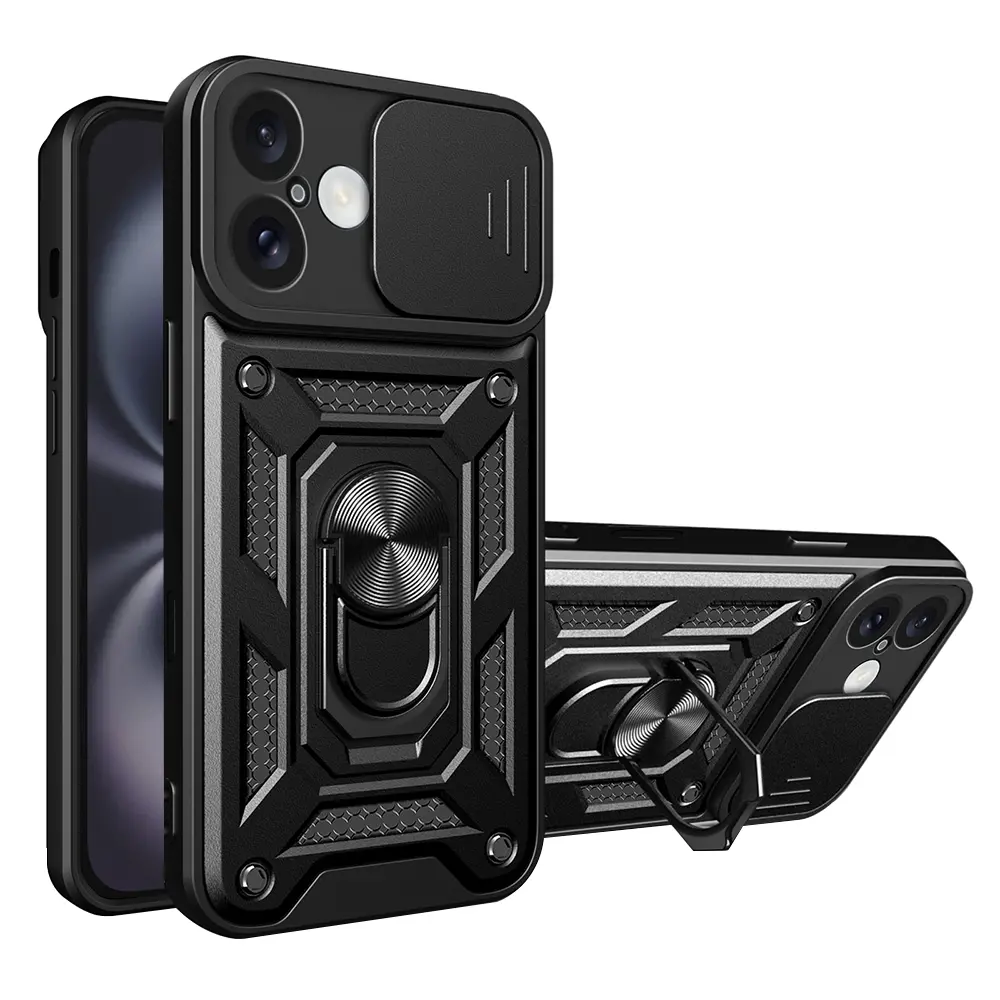 Techsuit Řada CamShield iPhone 16 Plus Černá