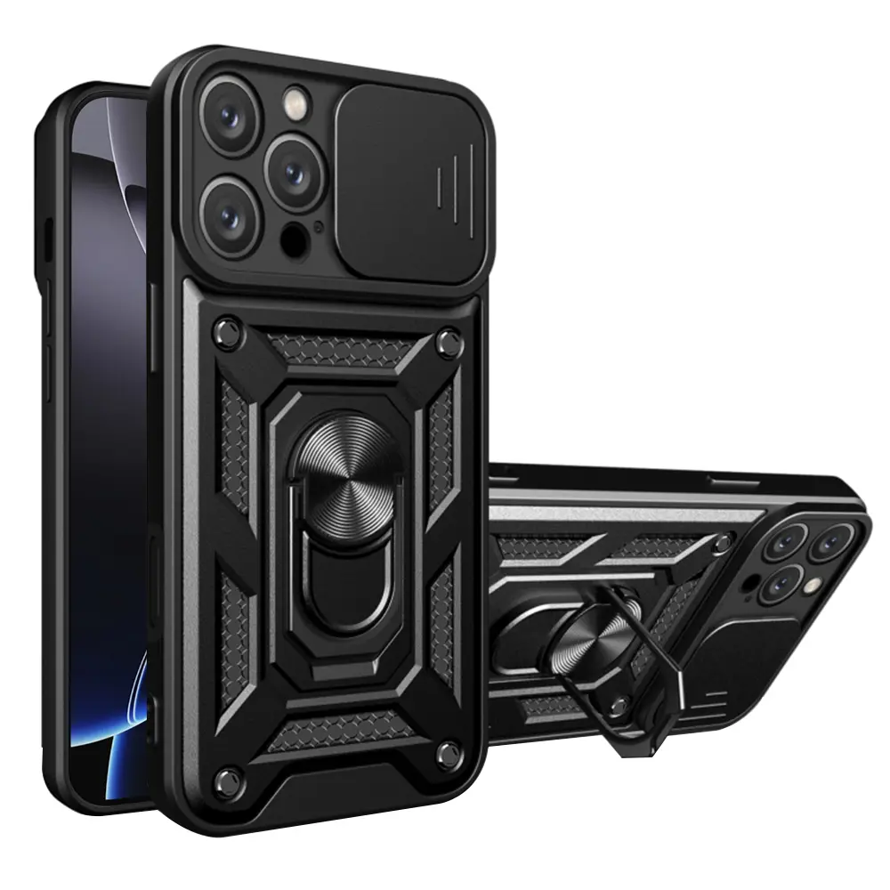 Techsuit Řada CamShield iPhone 16 Pro Černá