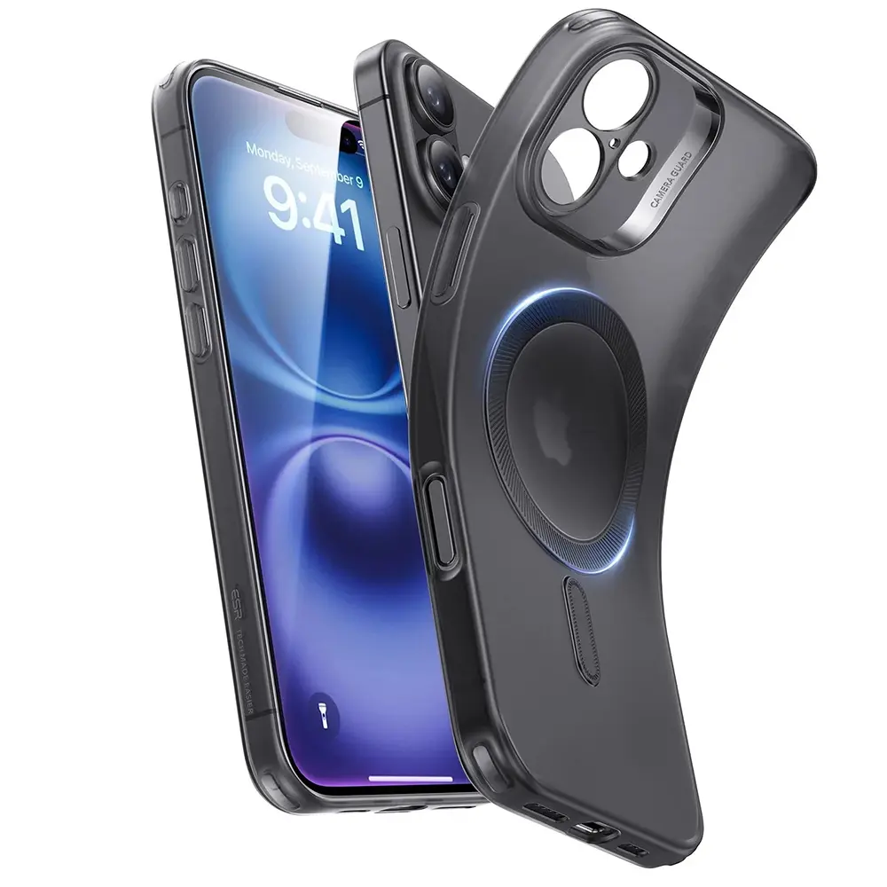 Zero Clear (HaloLock) ESR case for iPhone 16 Plus (black)