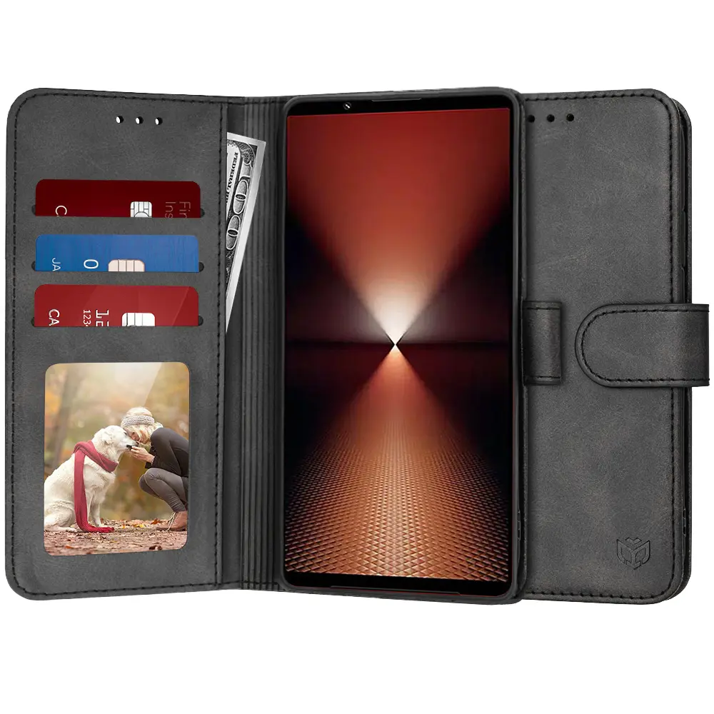 Techsuit Pouzdro Kniha Sony Xperia 1 VI Black