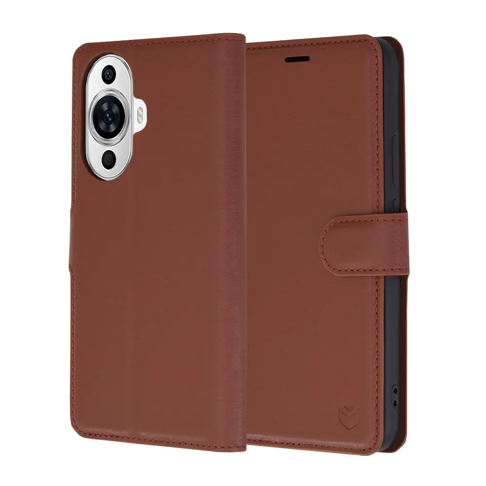 Techsuit Kožené pouzdro Huawei nova 11 nova 12s Hnědá