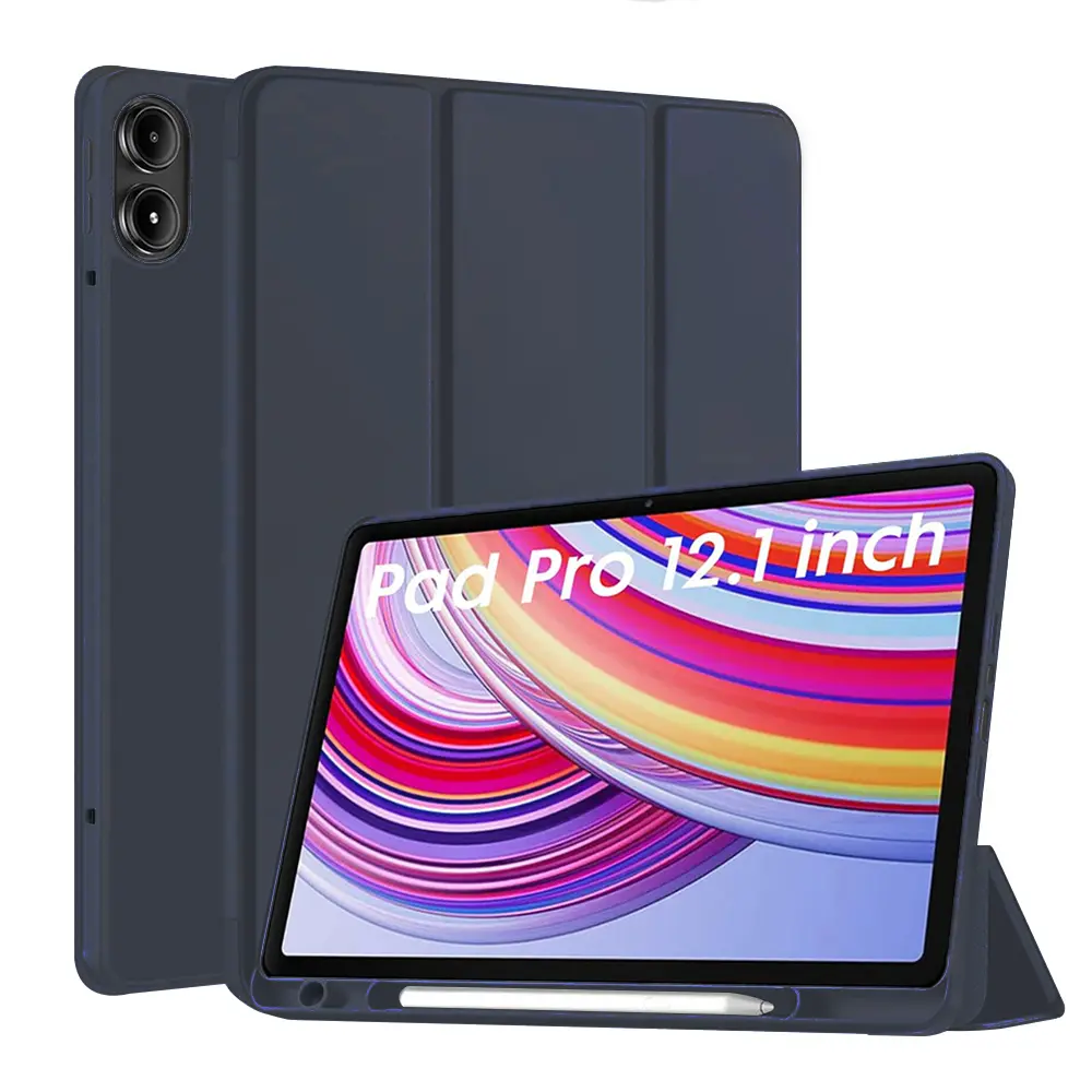 Techsuit Flex Trifold držák tužky Xiaomi Redmi Pad Pro Tmavě modrá