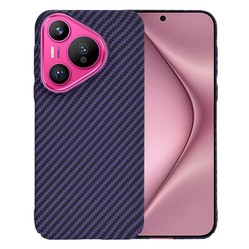 Techsuit Karbonitový kryt Huawei Pura 70 Fialový