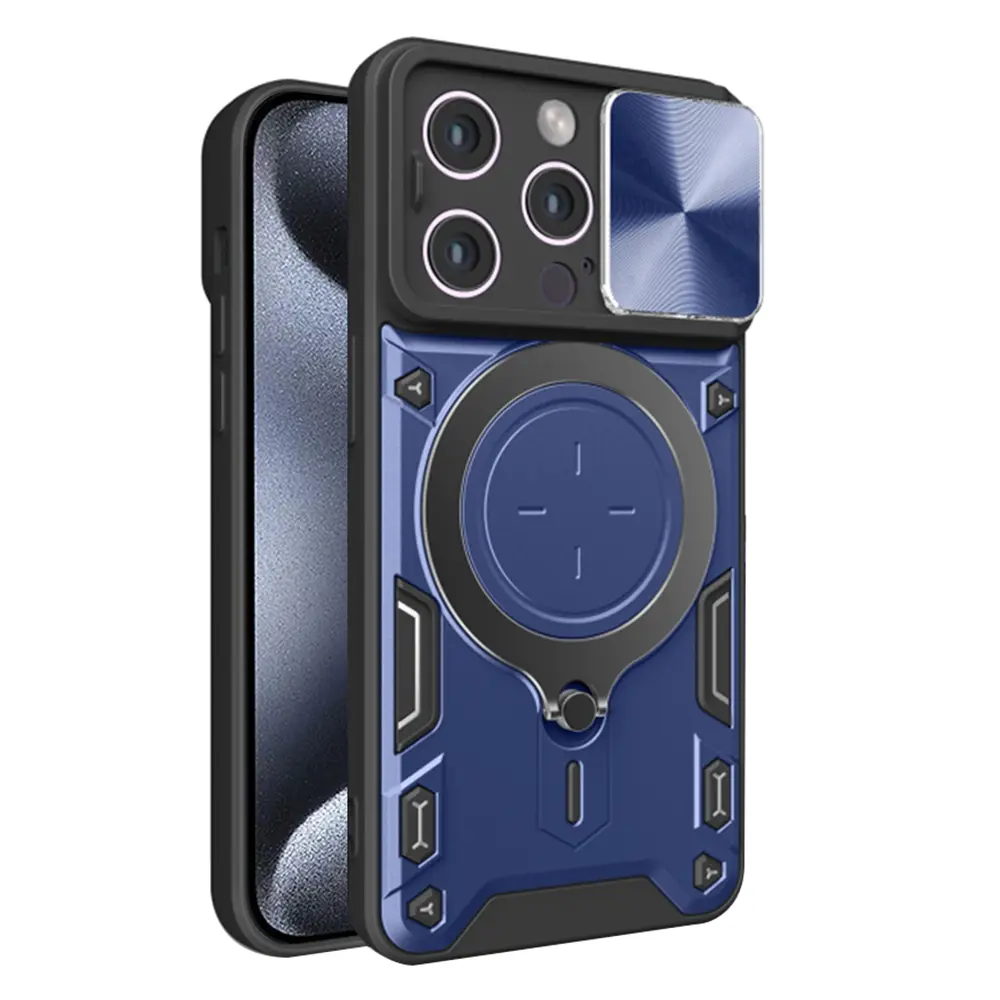 Techsuit CamGuard Pro iPhone 15 Pro Modrý