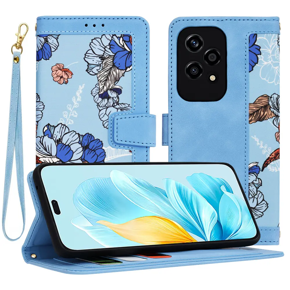 Techsuit FlipCraft Honor 200 Lite Zářivá modrá