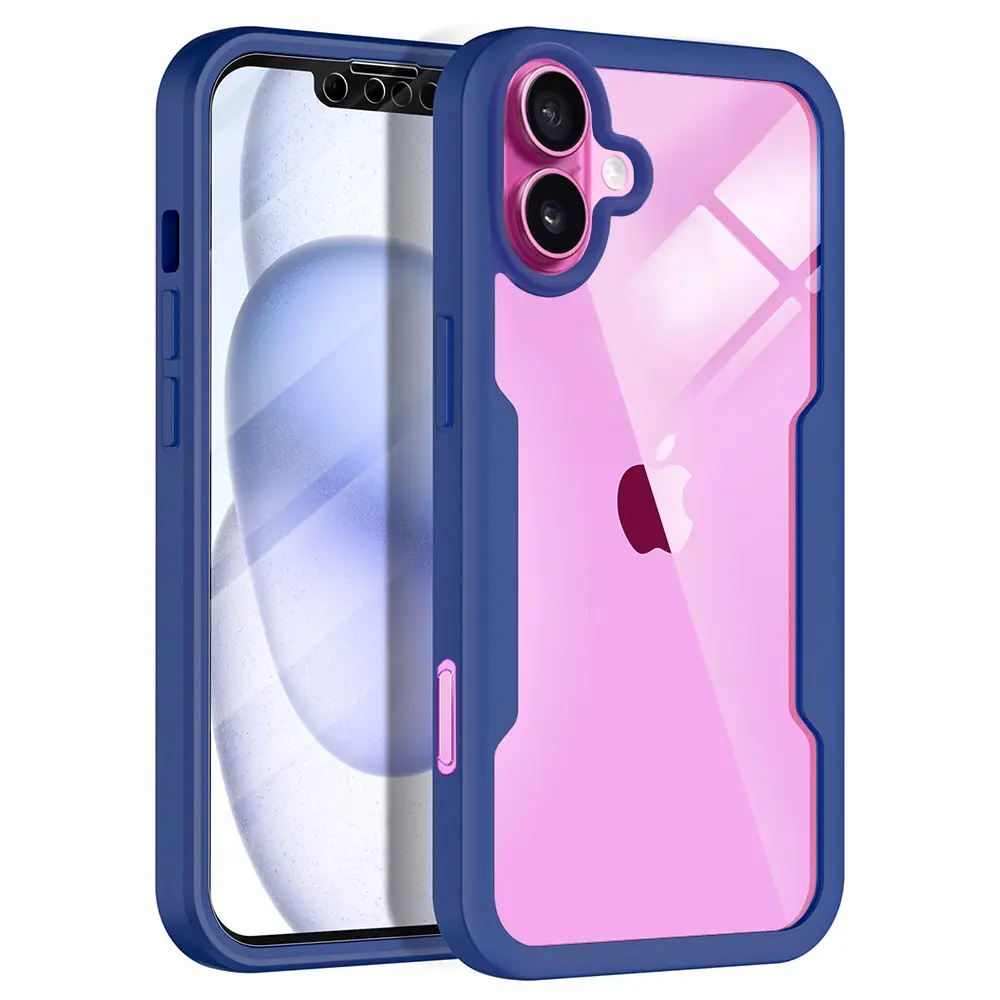 Techsuit ColorVerse 360 ochrana skla iPhone 16 Plus Modrý
