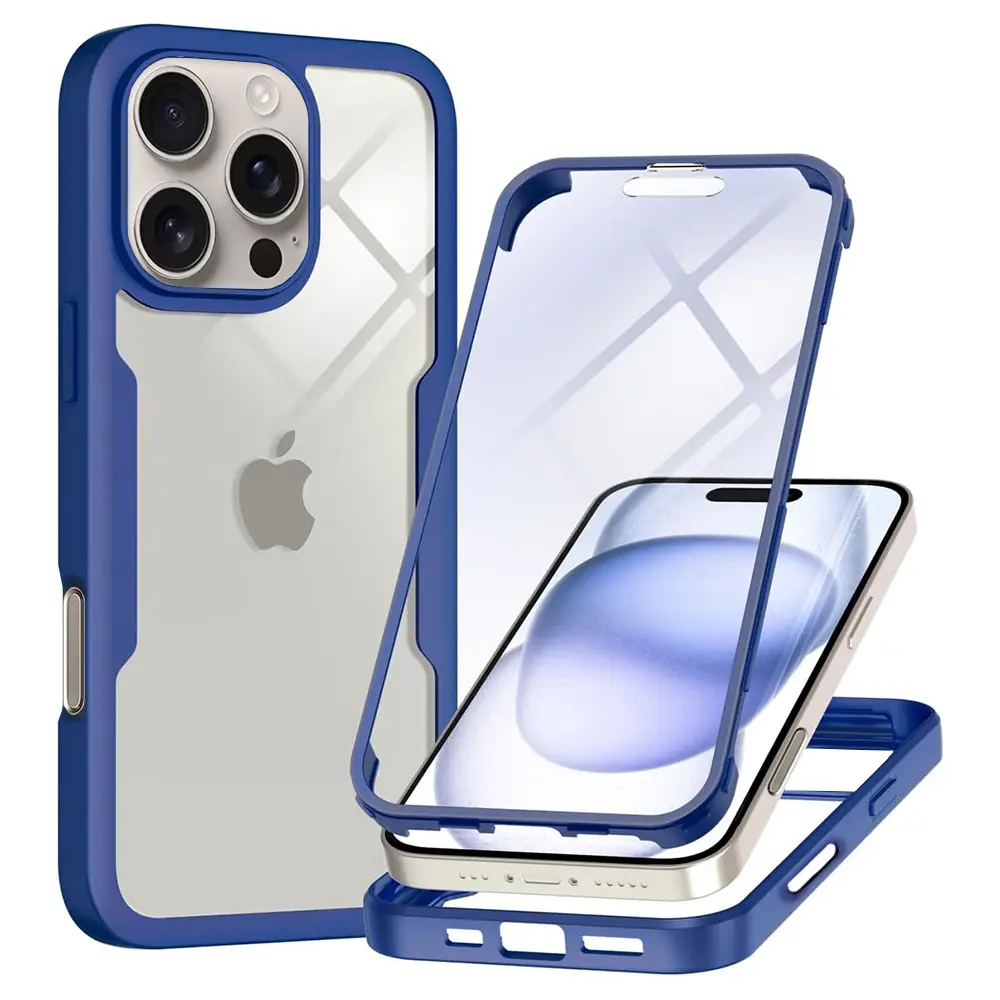 Techsuit ColorVerse 360 Series Ochranné sklo iPhone 16 Pro Modré