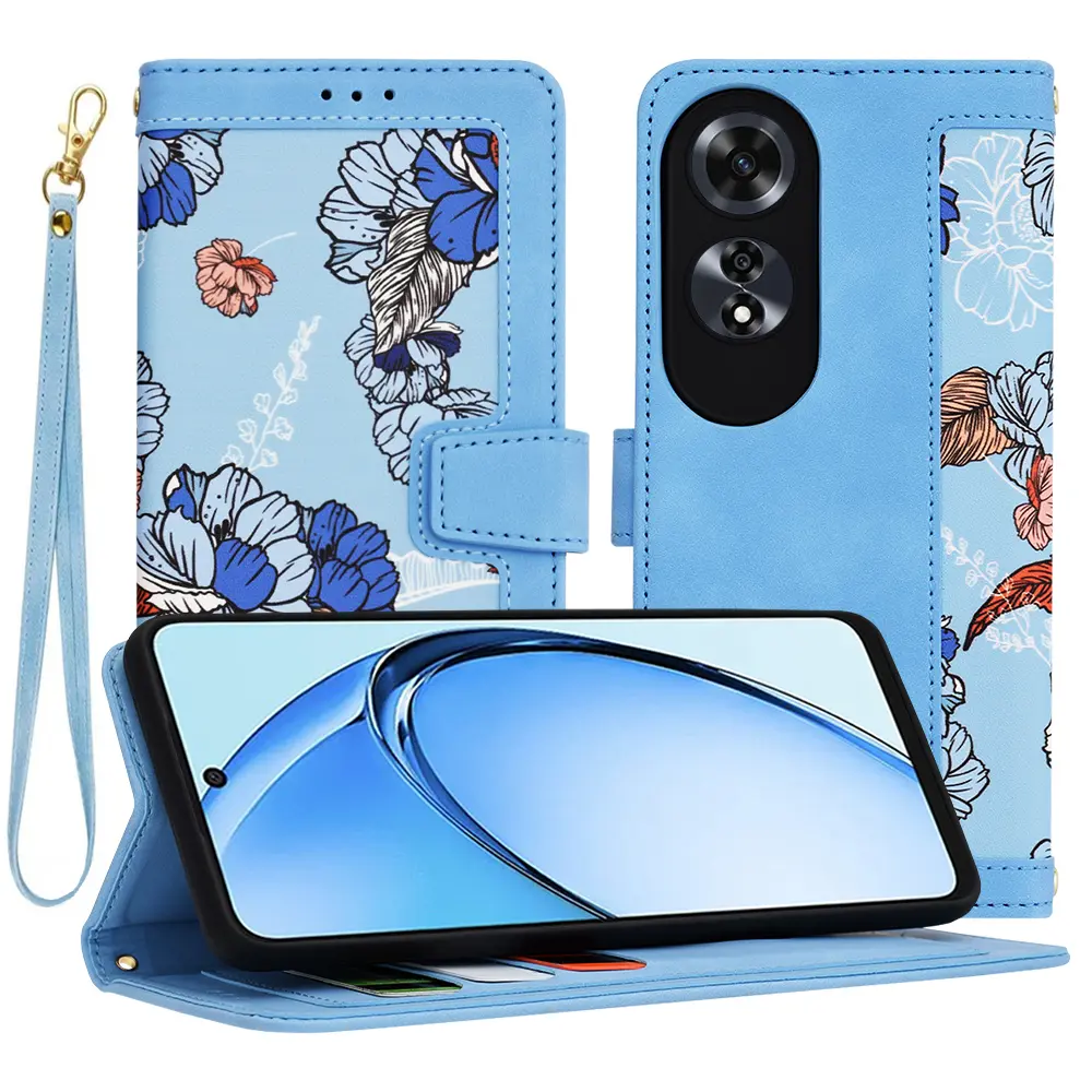 Techsuit FlipCraft kryt Oppo A60 4G Živá modrá