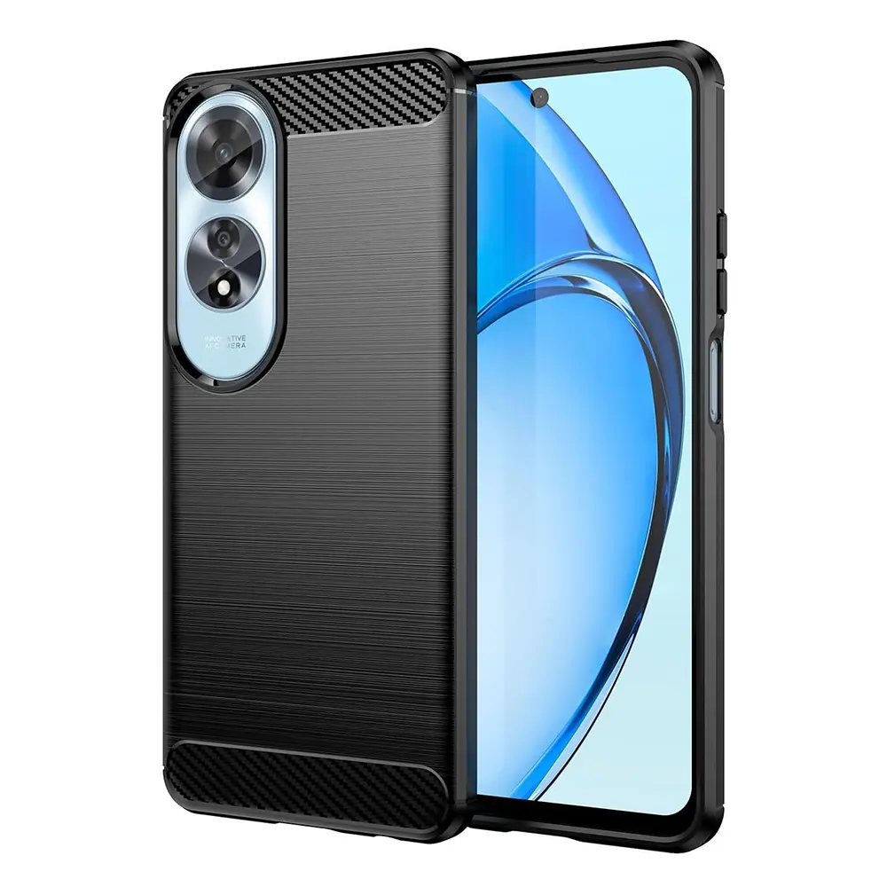 Techsuit Karbon Silikon Oppo A60 4G Black