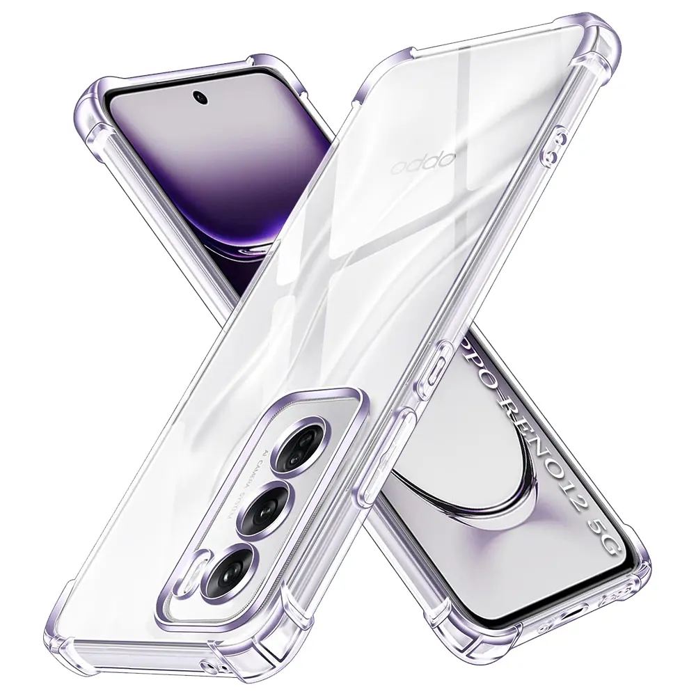 Techsuit Shockproof čirý silikonový obal Oppo Reno12