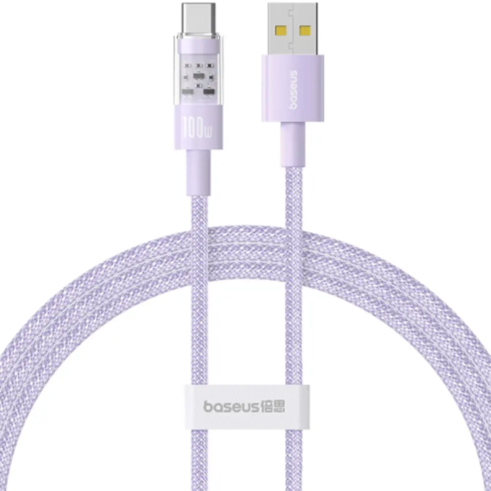 Baseus Data Cable Gem USB to Type-C 100W 2m Nebula Purple