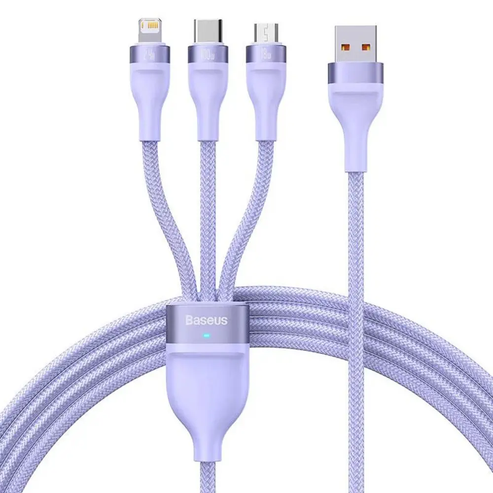 Baseus Flash Series 2 USB C Lightning MicroUSB 100W 1.2m