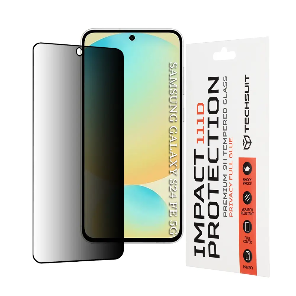 Techsuit 111D Privátní Celoplošné Samsung Galaxy S24 FE Black