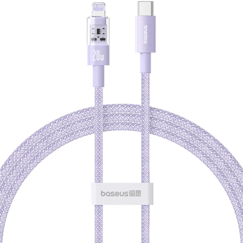 Baseus Gem USB-C to Lightning 20W 1m Nebula Purple