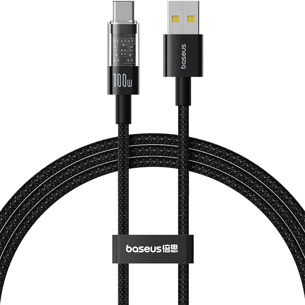 Baseus Datový kabel Gem USB Type-C 100W 1m Cluster Black
