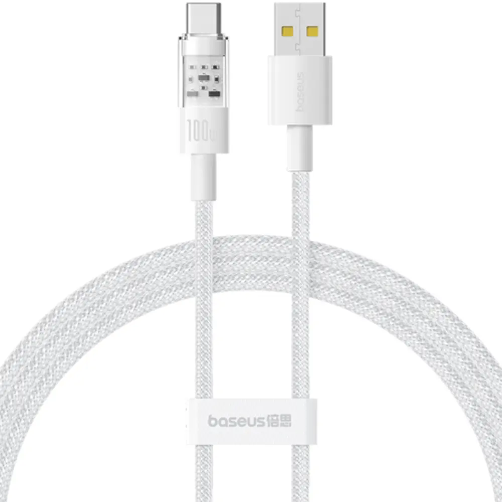 Baseus Data Cable Gem USB na Type C 100W 1m Moon White