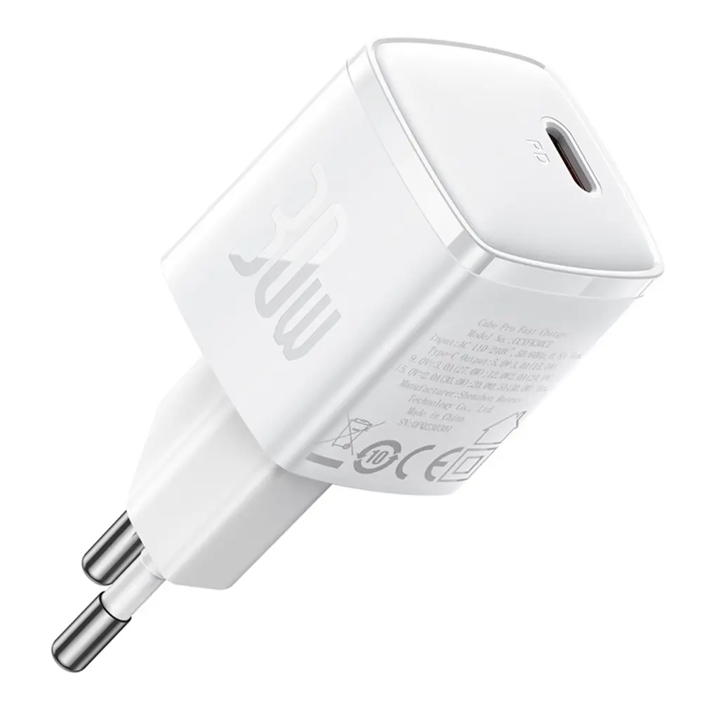 Baseus Wall Charger Cube Pro CCXF000302 30W USB C bílá