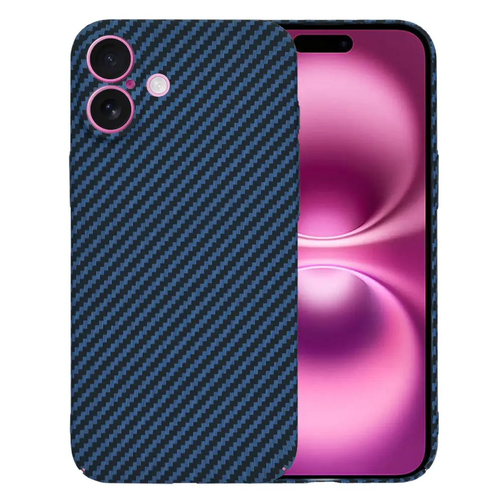 Pouzdro Techsuit Carbonite FiberShell iPhone 16 Plus Cyan