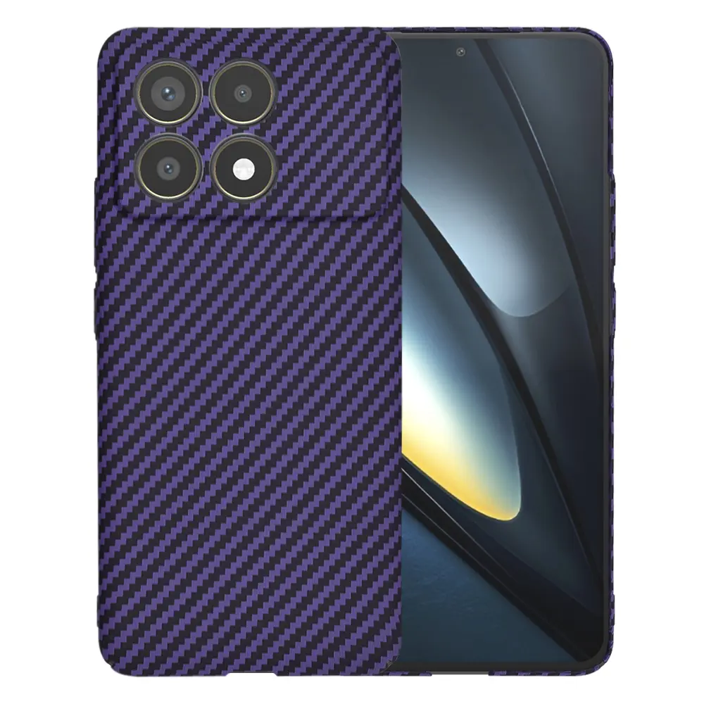 Techsuit Carbonite pouzdro Xiaomi Poco F6 Pro fialové
