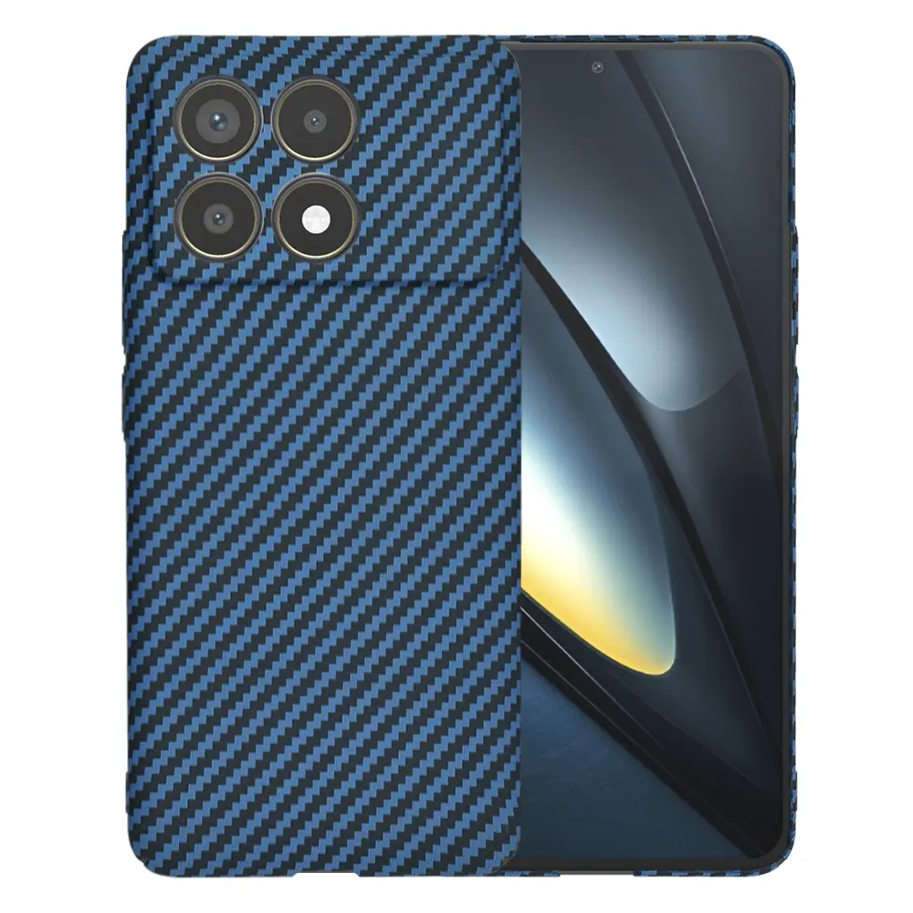 Techsuit Carbonite FiberShell Xiaomi Poco F6 Pro Cyan