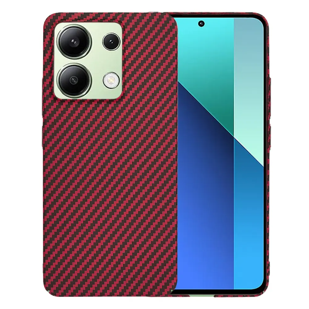 Techsuit Carbonite kryt Xiaomi Redmi Note13 4G červený