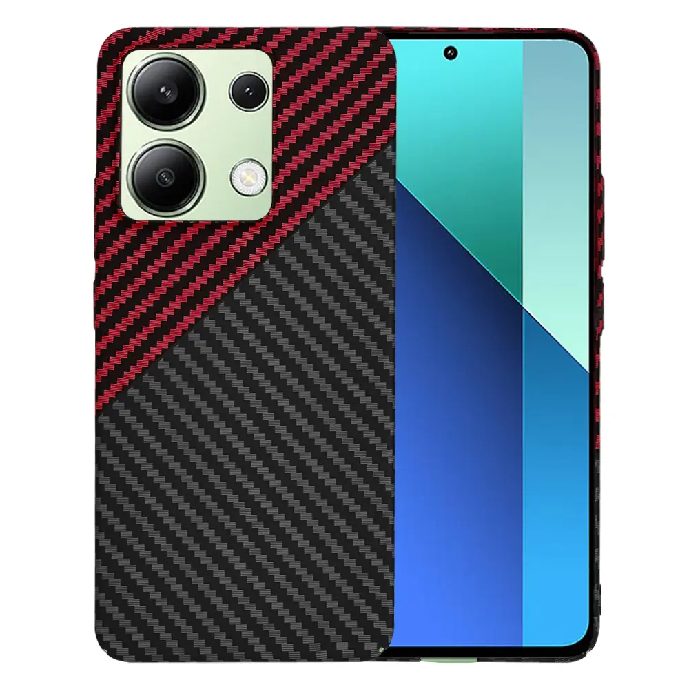 Techsuit Carbonite Xiaomi Redmi Note 13 4G Red Vortex