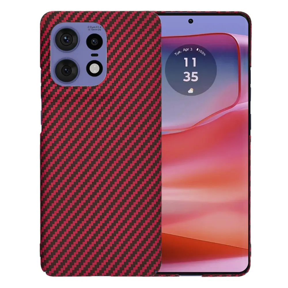 Techsuit Carbonite FiberShell Motorola Edge 50 Pro Red