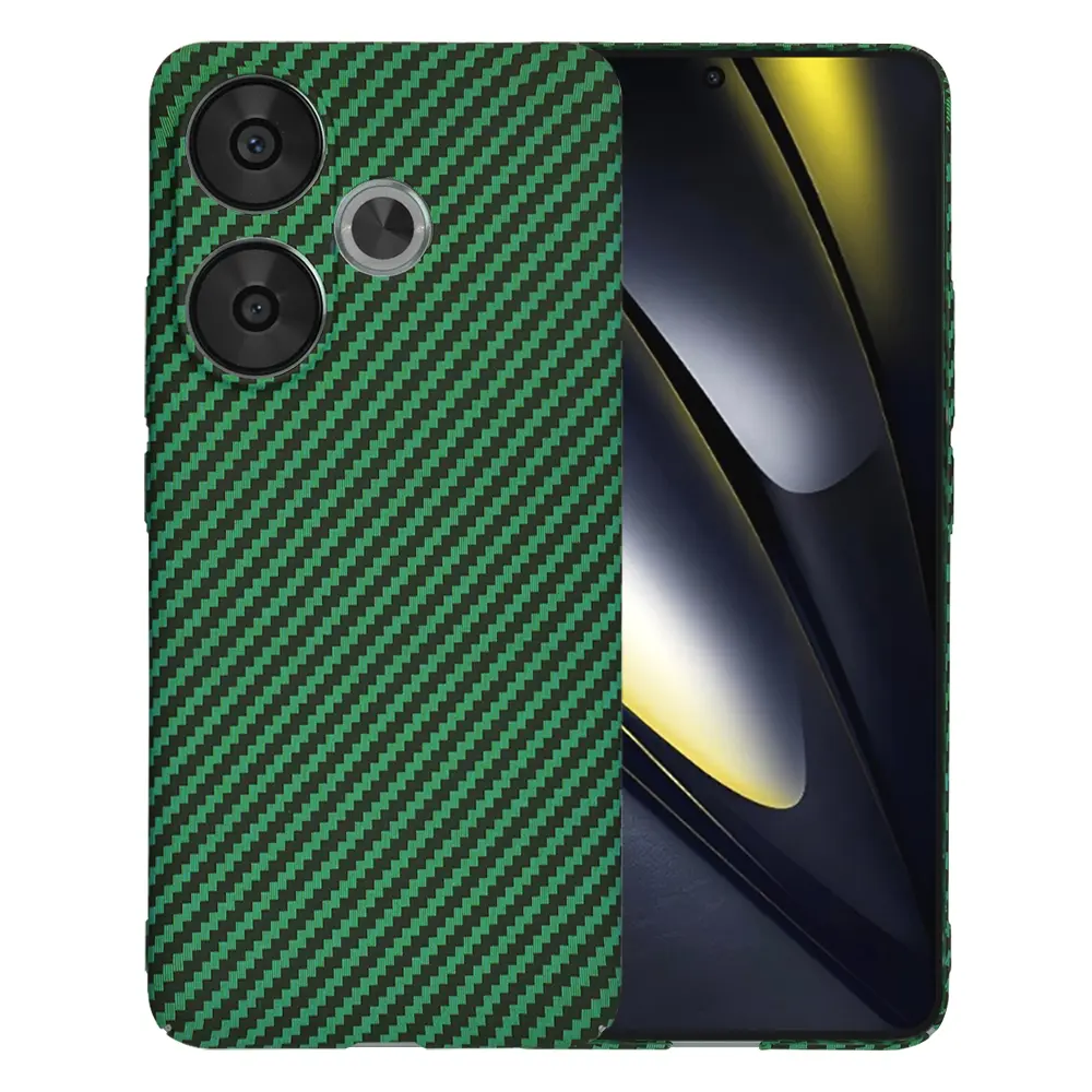 Techsuit Carbonite FiberShell pouzdro Xiaomi Poco F6 zelené