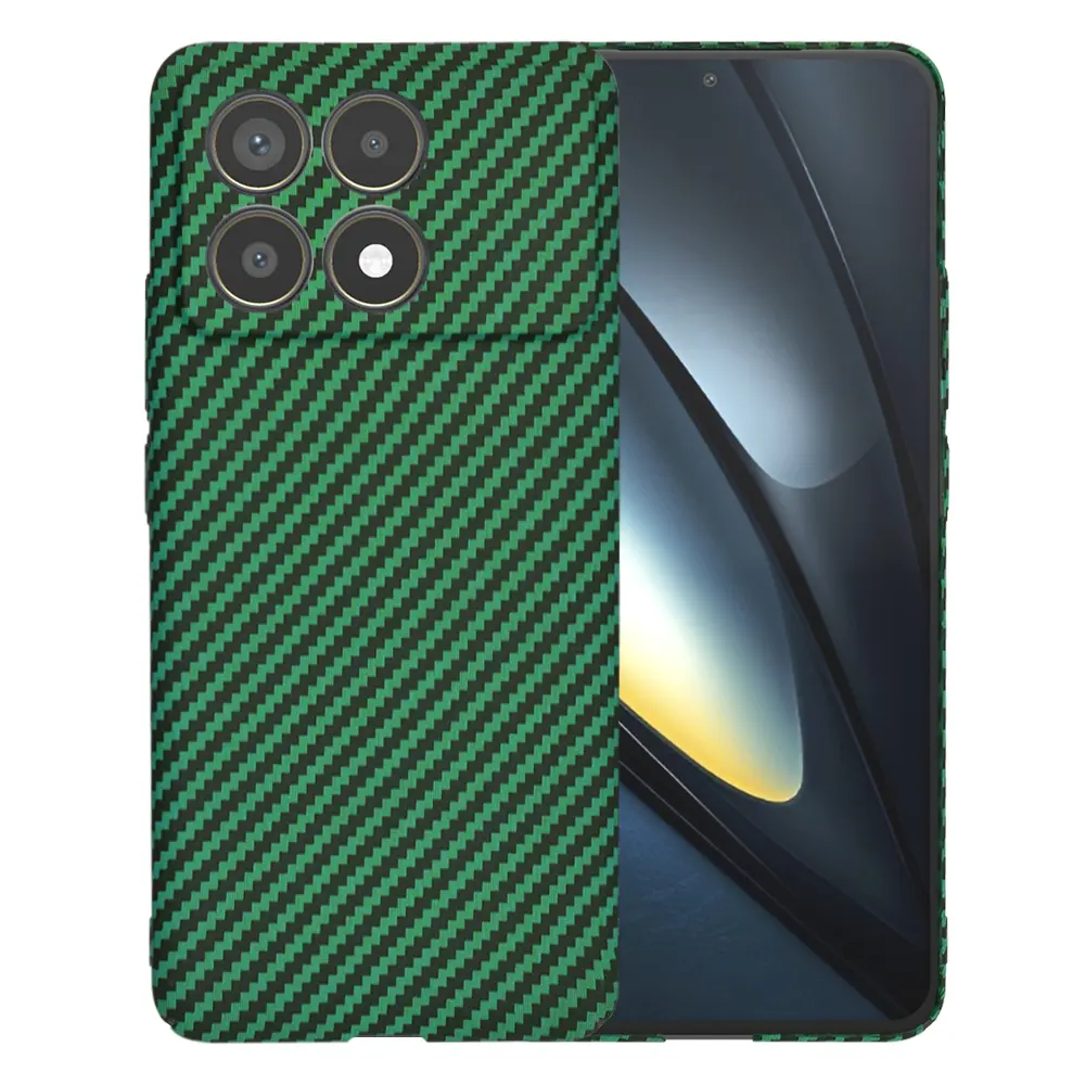 Techsuit Carbonite FiberShell obal Poco F6 Pro zelený