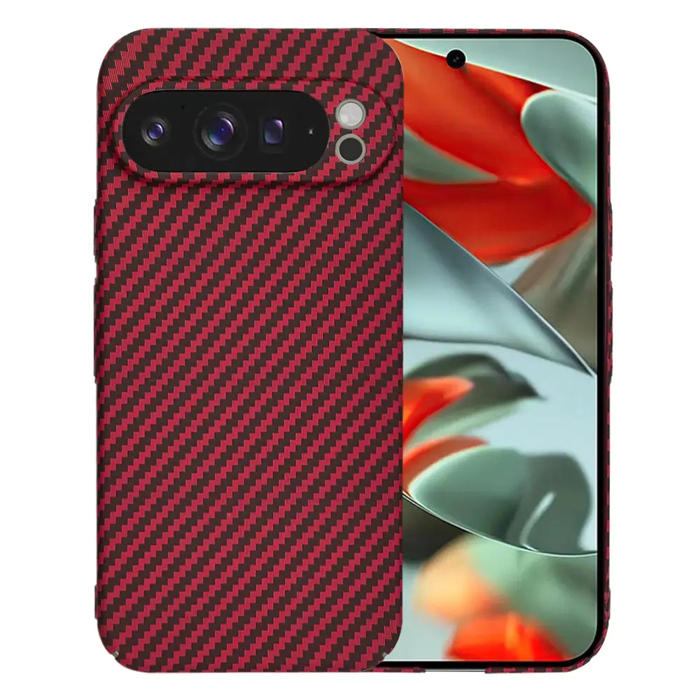 Techsuit Carbonite FiberShell Google Pixel 9 Pro XL červený