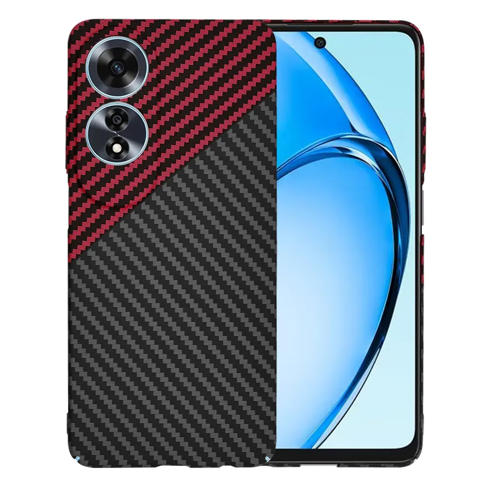 Techsuit Carbonite FiberShell pro Oppo A60 4G Red Vortex