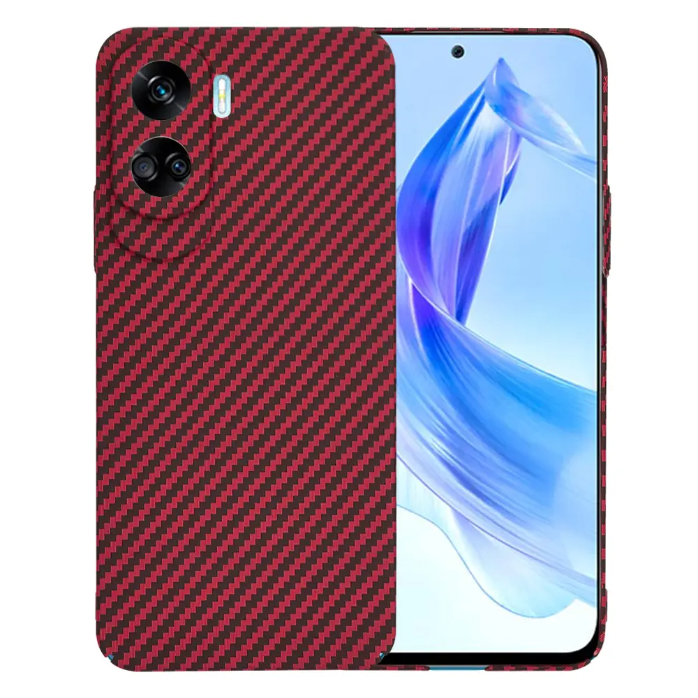 Techsuit Carbonite FiberShell kryt Honor 90 Lite červený