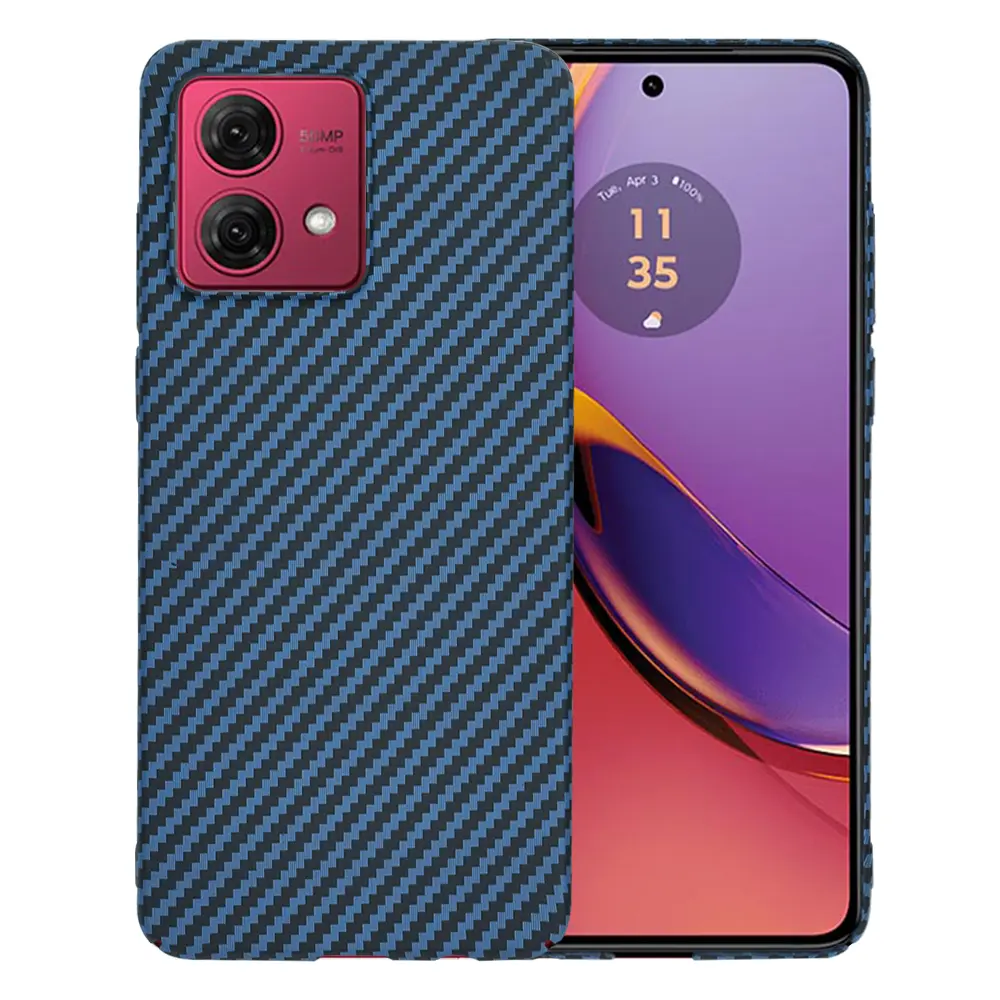 Pouzdro Techsuit Carbonite FiberShell Motorola Moto G84 Cyan